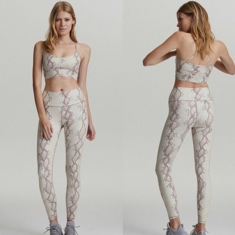 Varley Century Legging in Champagne Snake